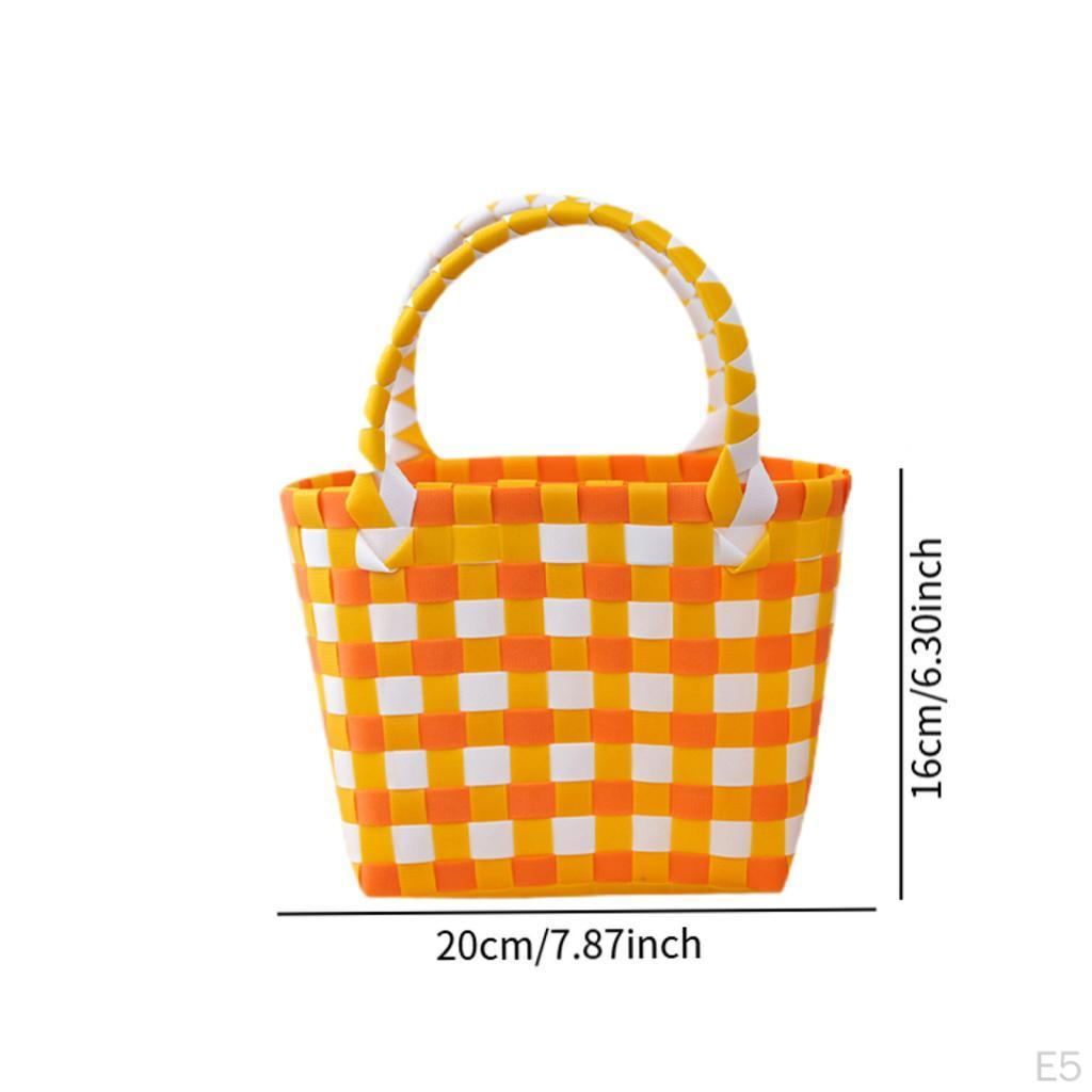 Breathable Woven Summer Handbag, Ideal for Beach, Picnics, Shopping, Vacation Or Travel