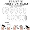 Almond Press On Nails Fake Nails Glossy Acrylic Artificial Nails Stick On Nails for Womens 24Pcs 12Sizes Glue On Nails