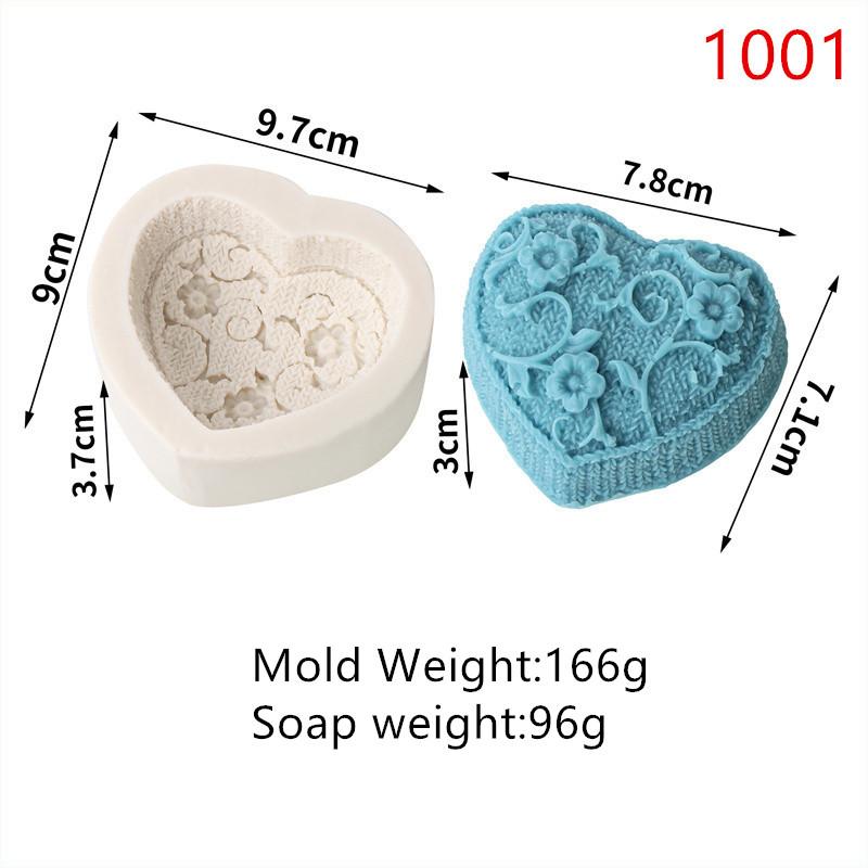 

3D Square Soap Mold Designs DIY Vintage Pattern Waves Starry Sky Modeling Hand-Made Silicone Mold