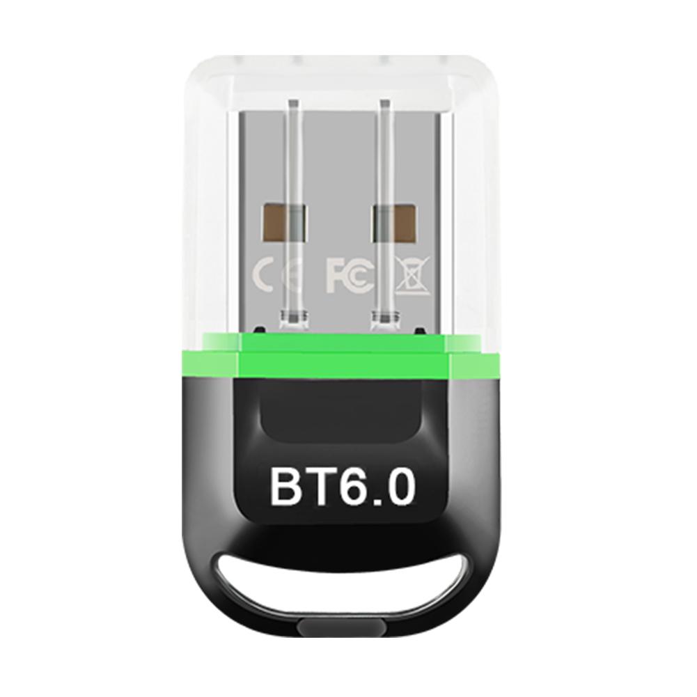 

BT6.0 USB-адаптер Багатоцільовий Бездротовий PC-донгл USB-передавач без драйверів для навушників, динаміків Windows 8.1/10/11 зелений