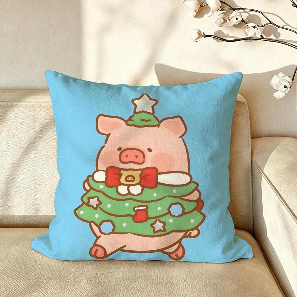 Character LLuLu Cushion Cover Pillow Case Antidustmite Pillowcase Silky Short Plush Sofa Cushion Cover Hot