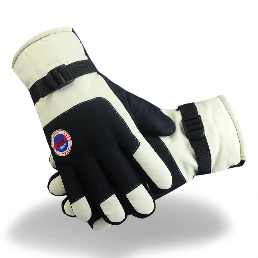 Men's and Women's Winter Ski Gloves: Full Finger, Plus Velvet, Thick, Warm, Non-Slip, Waterproof, Touch Screen, for Outdoor Mountaineering and Cycling