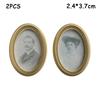 Vintage 1:12 Scale Miniature Oil Painting Toys Doll Accessories Dollhouse Ornament Framed Photos Mural Wall Picture Home Decor