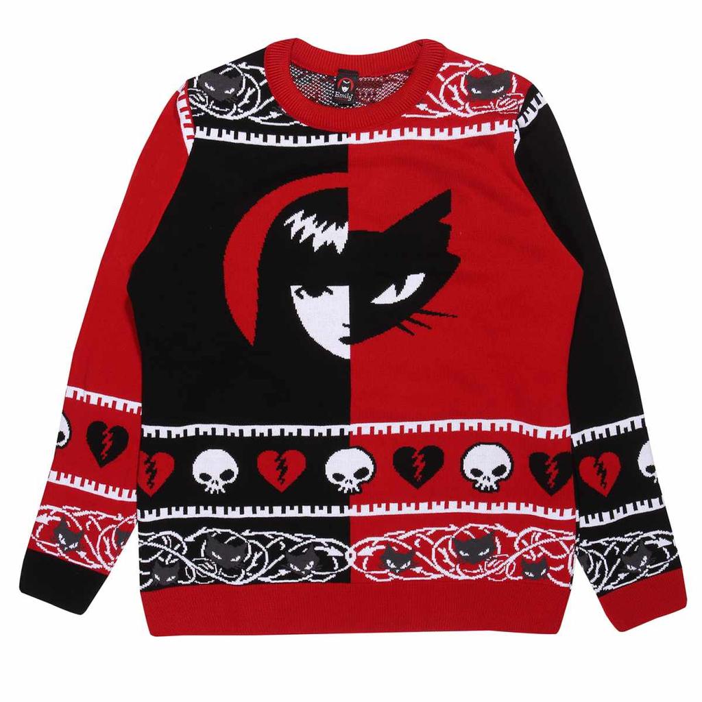 Emily The Strange Unisex Adult Emily Sabbath Knitted Jumper