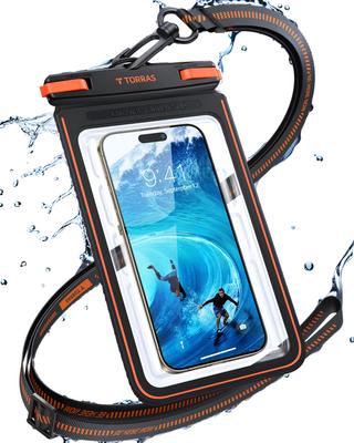 TORRAS Waterproof Smartphone Case High IPX8 Fully Underwater Touch Floating Suitable for and Hot Compatible with Face with Perfect for Snow Mountain