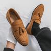 Mode Herren Lässig Modisch Fransen Schuhe Herren Leicht Bequem Modisch Matt Slipper Business Bohnenschuhe Größen 38-46