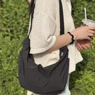 Torba Pierogowa Casualowa Modna Szeroki Pasek na Ramię Duża Pojemność Jednoramienna Torba Crossbody