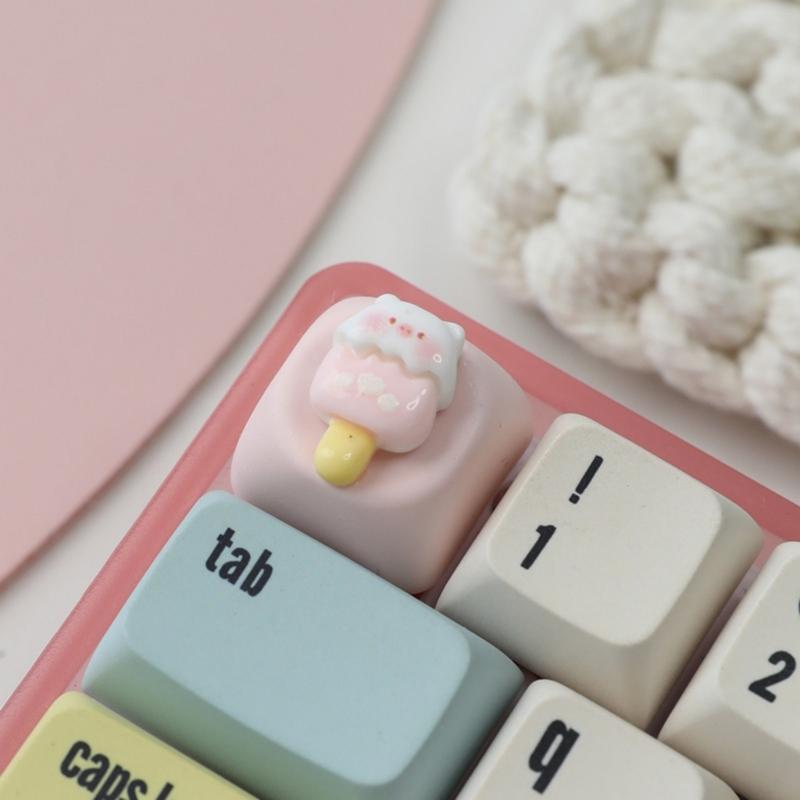 Customizable Piggy Theme Resin Keycaps Mechanical Keyboard Keycap Featuring Ergonomic And Slip Proof