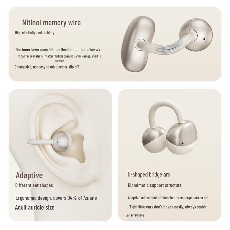 Newman T29 Clip-Ear Earbuds with ACS Spatial Audio