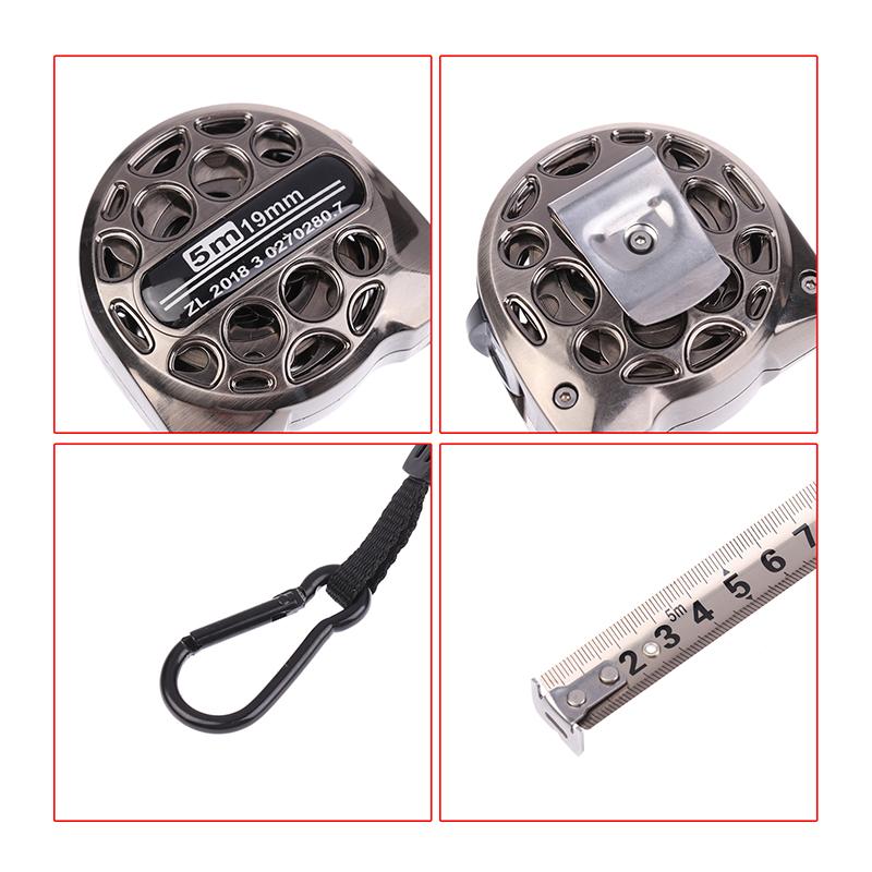 3/5/7.5M Metric Tape Measure Stainless Steel Anti-Corrosion Retractable Metric Ruler Hollow Design Woodworking Measuring Tool