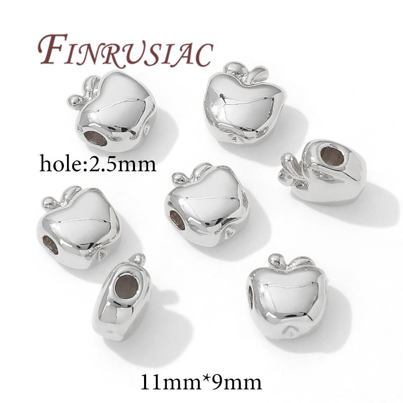 11mm*9mm Apple beads Spacer Beads 18K Gold Plated Bracelets Beads Jewelry Accessories,Beads Separators