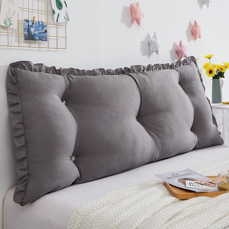 Bed Back Cushion Thicken Quilted Padded Anti-collision Princess Style Large Backrest Removable and Washable Tatami Waist Cushion