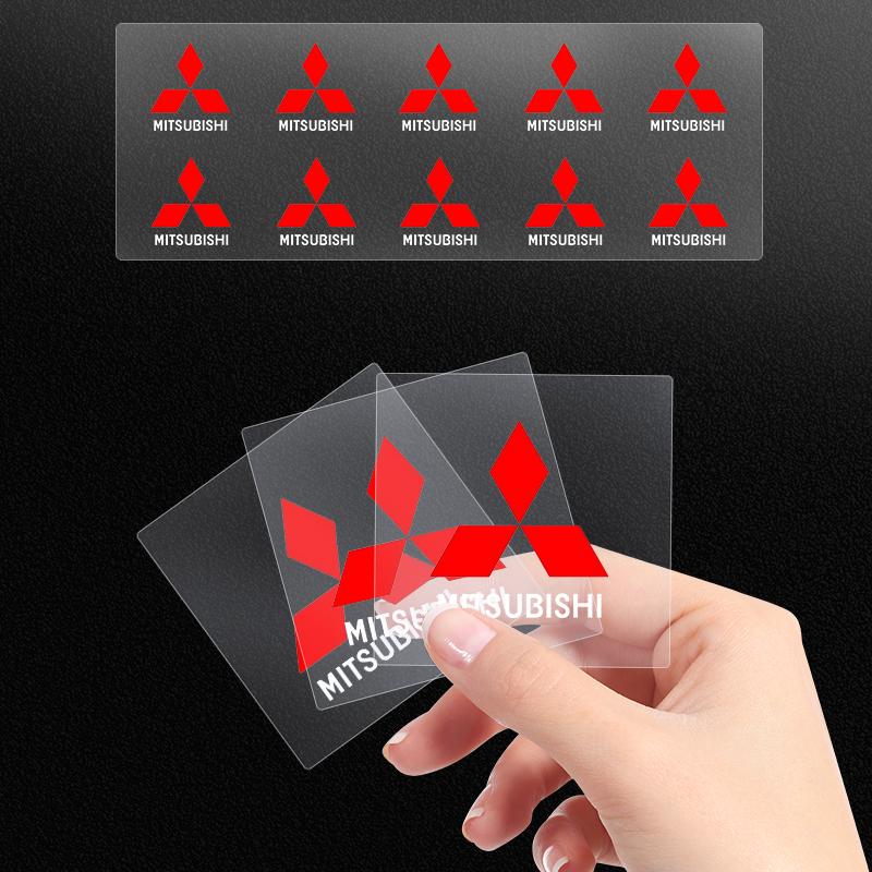 1/2/5/10pcs Car Badges Auto Interior Decor Logo Stickers for Mitsubishi Ralliart Lancer EX Outlander ASX Competition Outlander