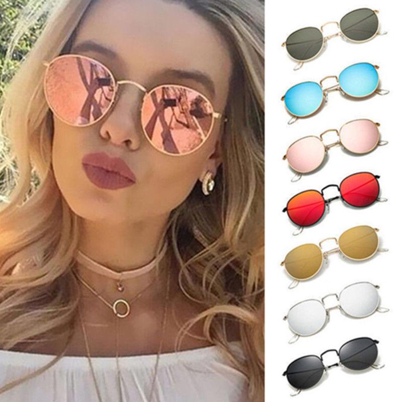 Oversized Round Fashion Sunglasses Men Womens Vintage Retro Mirror Glasses Hot
