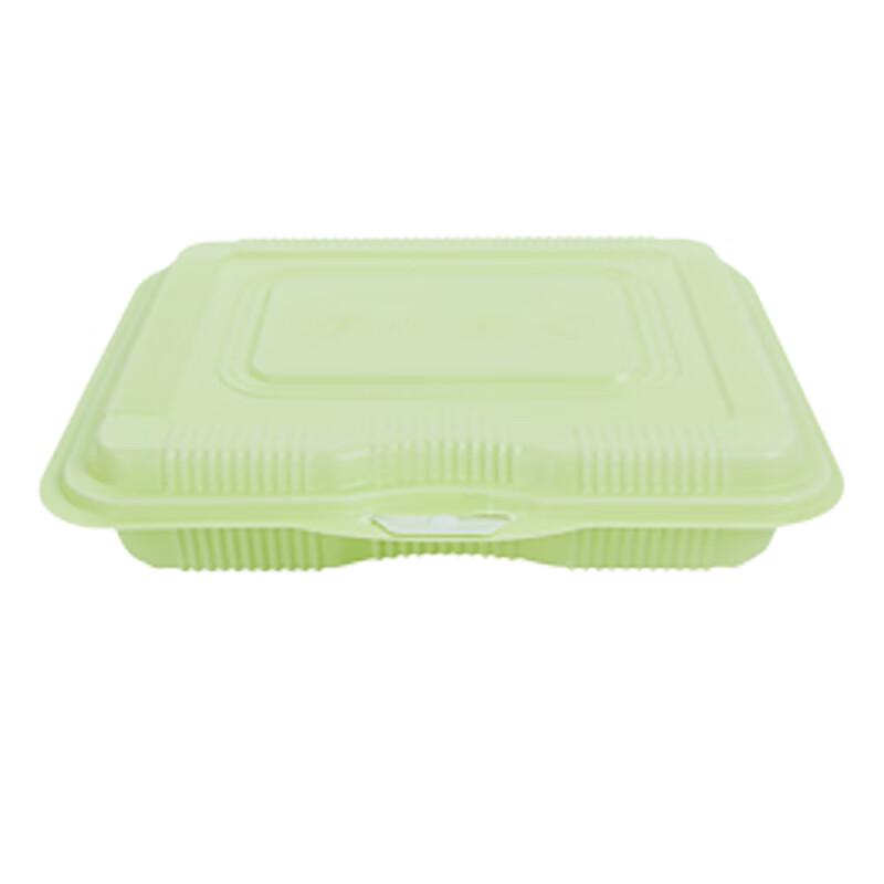 

Disposable 4-Compartment Lunch Box with Hinged Lid