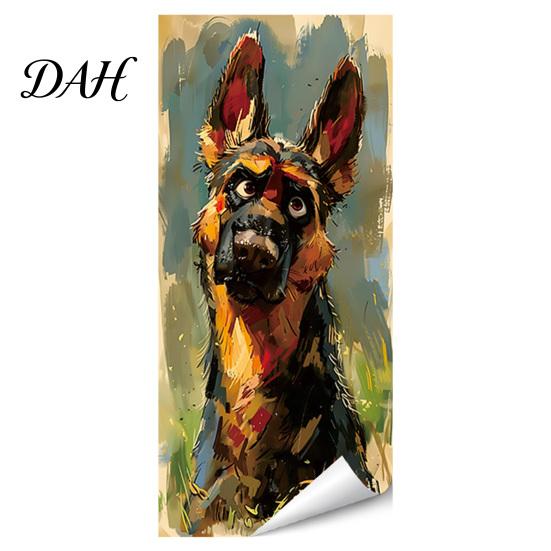 Easy Application Decals Fun Animal Trash Can Stickers, Self?Adhesive Bin for Outdoor Creative Covers Garbage Can, Mailbox Storage Box Yard