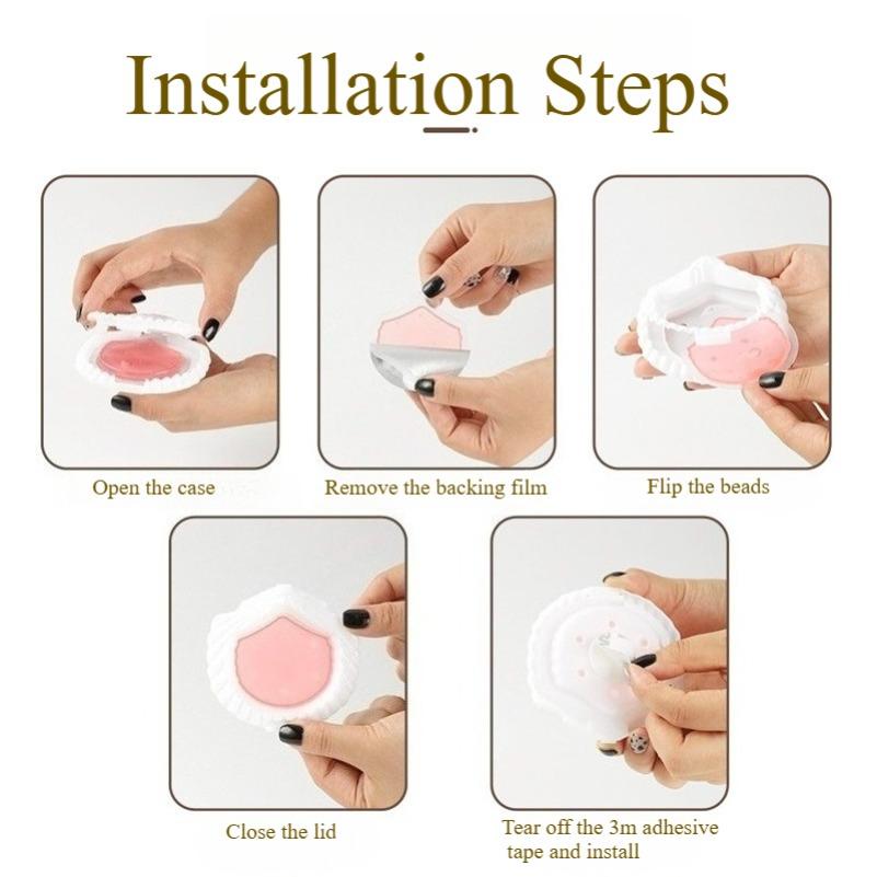 Shell shape Toilet Gel Air Freshener,Stick-On Bathroom Deodorizer, Long-Lasting Scent, Odor Eliminator for Toilet Bowl&Restroom