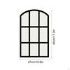 Arched Window Pane Mirror Arch Farmhouse Wall Background Wooden Framed for