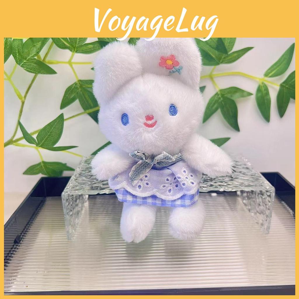 Lovely Cartoon Rabbit Plush Toy Keychain Delightful Bunny Accessory For Handbags