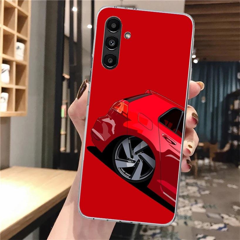 Cool MK4 MK5 Golf Car Soft Phone Case For Samsung Galaxy A17 A16 A26 A36 A56 A15 A14 A13 A55 A54 A53 A35 A34 A33 A25 A24 A23 A05