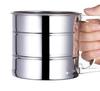 TreegoArt Stainless Steel Mesh Flour Sifter For Baking Tool Cup Hand Press Crank Sifter for Powdered Sugar Duster Food Strainer - Pack Of 1