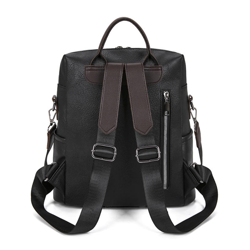 Shoulder Bag PU Soft Leather Texture Women's Bag Large Capacity Simple Travel Bag Fashion Commuter Bag