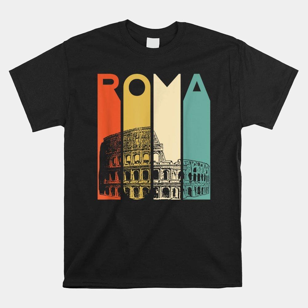 Rome Italy Roma Italian Coliseum Architecture T-shirt Size S-5XL