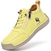 Pink Leather Sneakers Women Shoes Leather Loafers Shoes for Women Casual Shoes Hand Sewing Platform Loafers Woman Driving Shoes