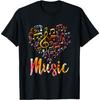Musician Gift Musical Instrument Music Notes Treble Clef T-Shirt