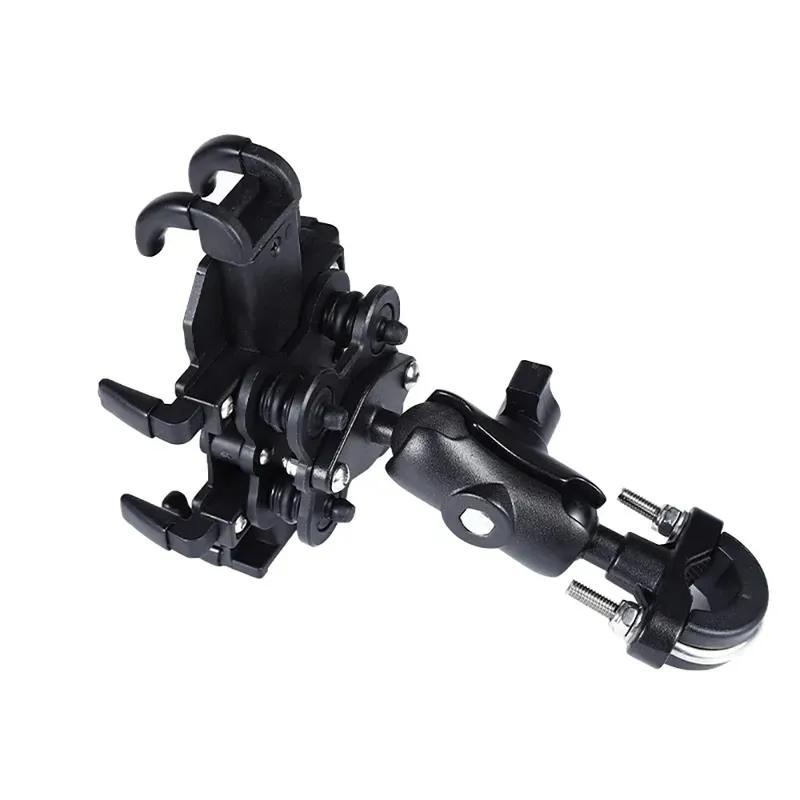 Moto Motorcycle Phone Mount Handlebar Holder Shockproof GPS Bracket Motorbike Scooter Universal Anti-vibration Smartphone Clamp