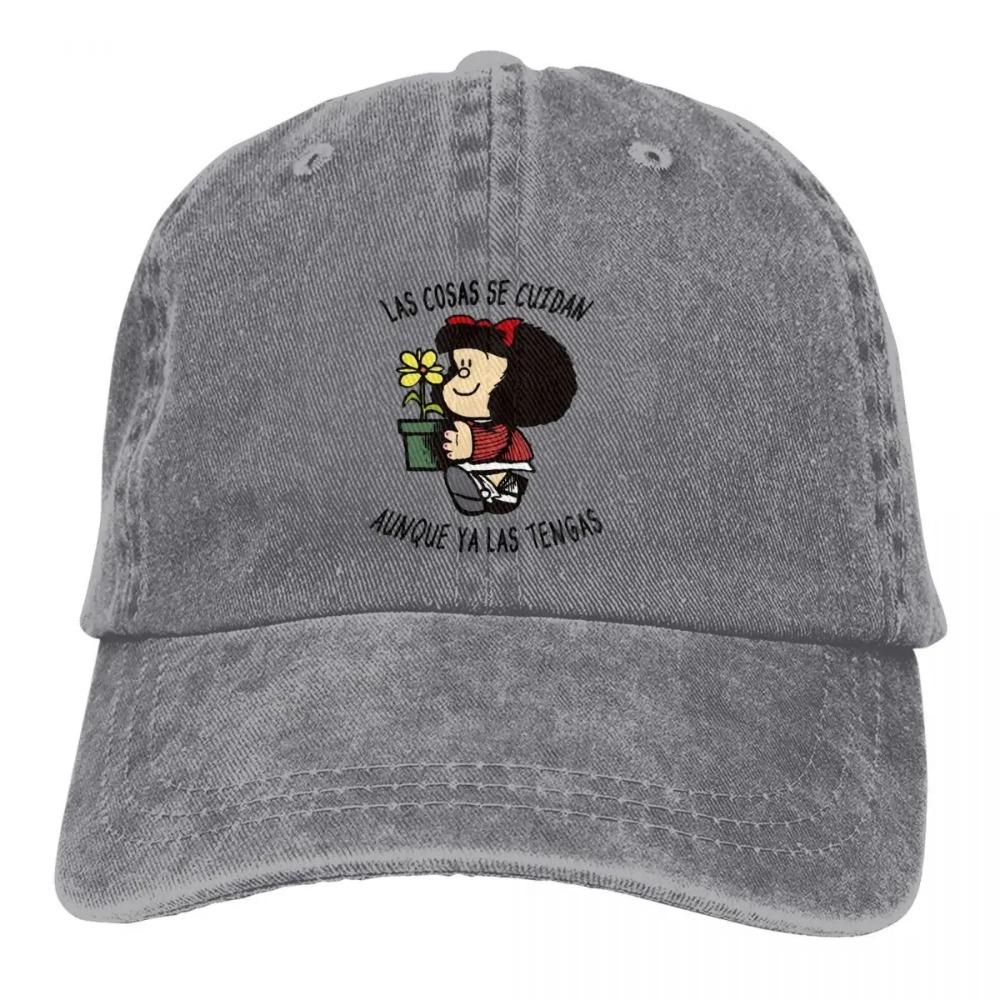 Mafalda Cartoon Multicolor Hat Dámská kšiltovka Peaked O věci je postaráno Osobní klobouky na ochranu hledí