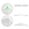 3 Piece Set Wall Mounted Acrylic Shelves Damage Frees Floating Storage Solution Contemporary Corner Shelf