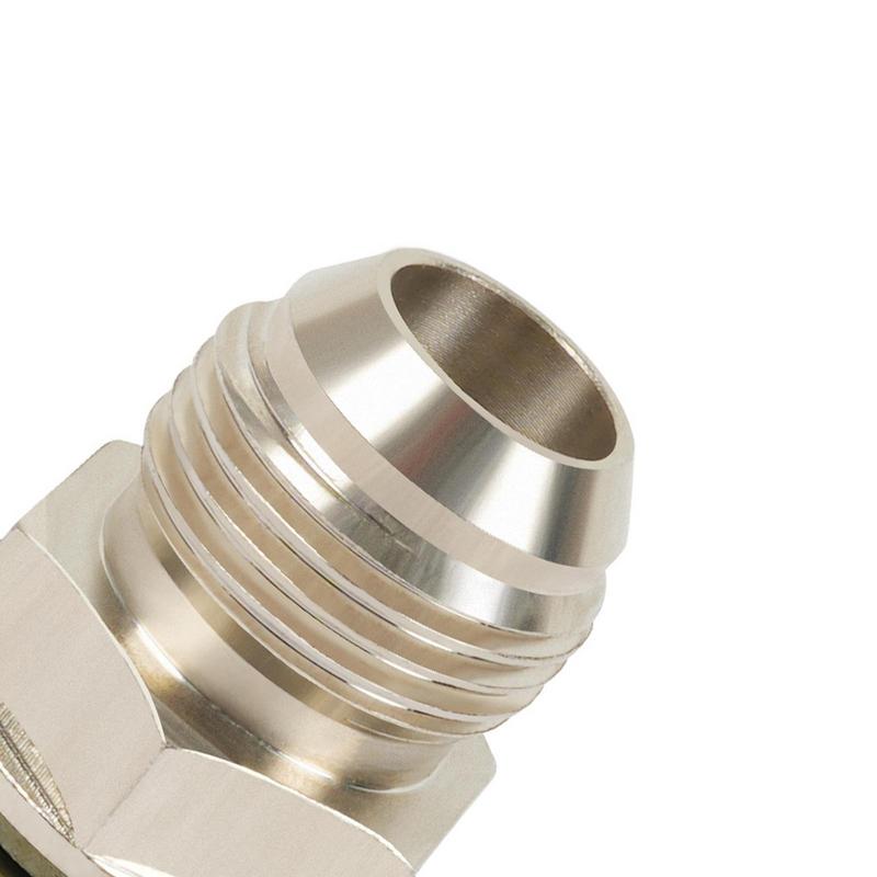 Male Flare Connector Threaded Pipe Adapter Connector Universal Drain Oil Connectors With 2 Washers Carbon Steel Male Pipe