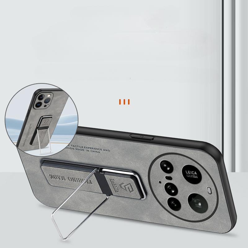 Case for Xiaomi 15 Ultra Matte Shockproof PU Leather Magnetic Holder Stand Cover for Xiaomi 15 Pro 14 Ultra 14T 13 Ultra Phone Bumper Shockproof Cover