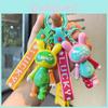 Adorable Cartoon Lucky Rabbit Keychain Cute Silicone Keyring For Couples And Kids