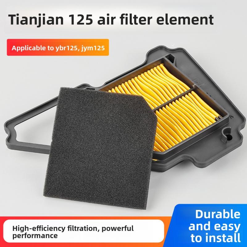 Suitable for Motorcycle Yamaha YBR125 Air Filter. Tianjin 125 YBR125G, YBR125K, YB125. Tianjin 125 Air Filter Element.