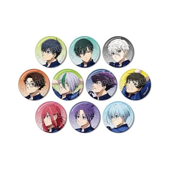 TV Anime Blue Lock New Illustration Walking Ver. Trading Glitter Can Badge 10-Piece Box (Includes: Yoichi Isagi, Rin Itoshi, Seishiro Nagi,