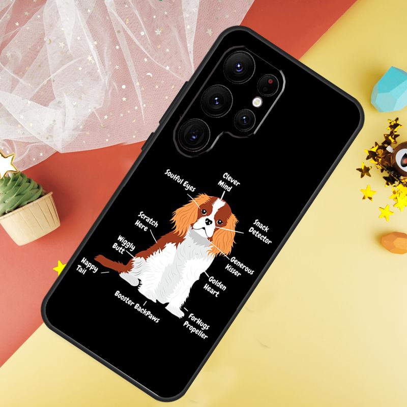 Cavalier King Charles Spaniel Dog Phone Case For Samsung Galaxy S25 FE S23 S21 S20 S22 S24 Ultra S9 S10 Plus Cover Coque