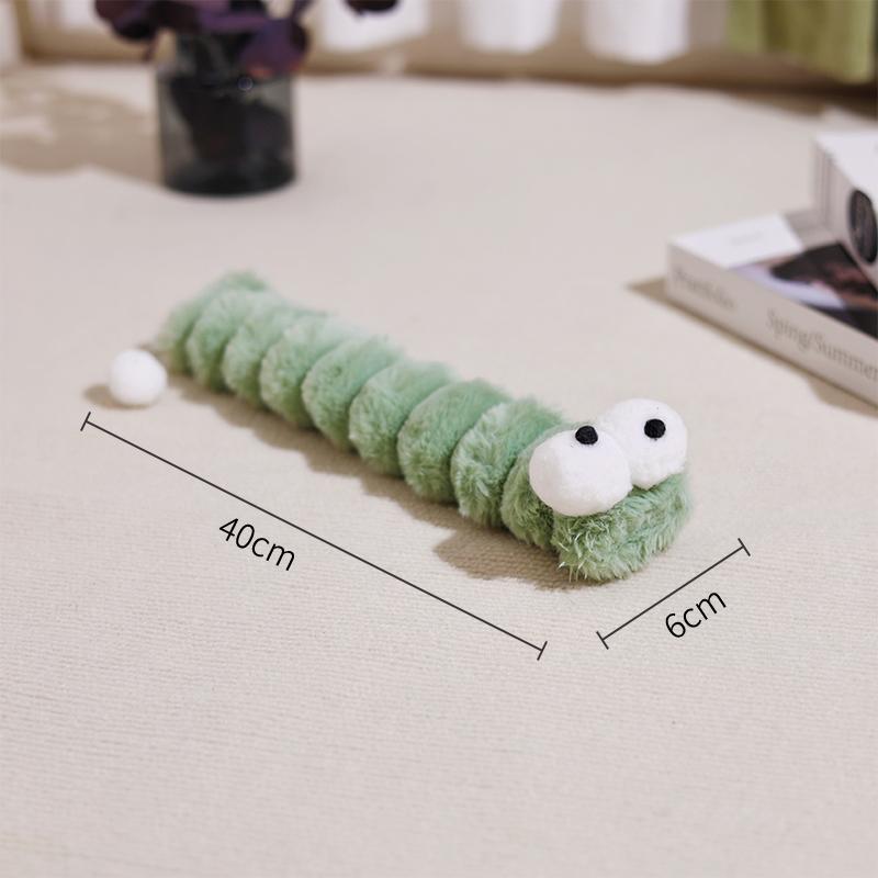 Cat Plush Chew Toy Soft Bite Stick Catnip Kitten Toy Insect Design Cat Pillow Teaser Stick Interactive Cat Chew Toys Supplies
