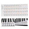 Transparent 37 49 61 Electronic Keyboard 88 Key Piano Stave Note Sticker Notation Version & Sheet Music for White Keys