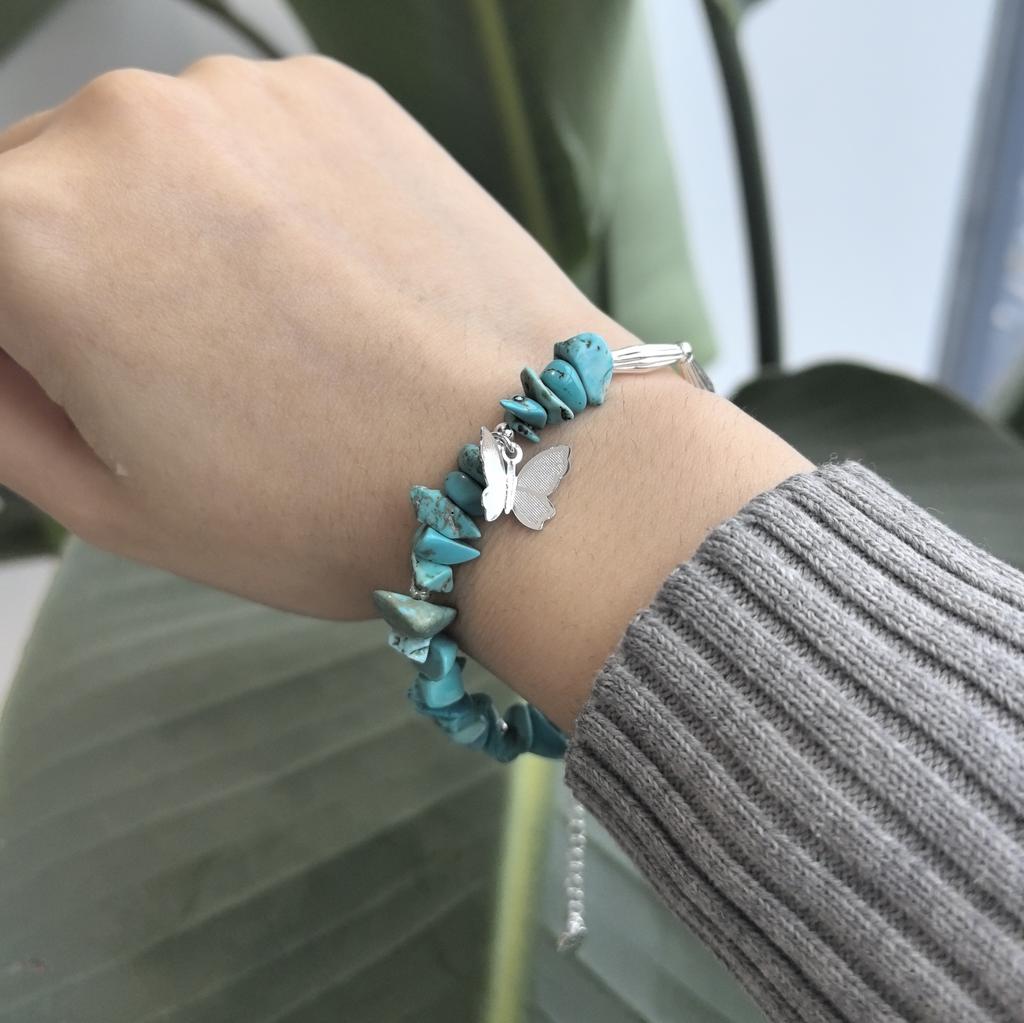 925 Silver Bracelet Bangle Simple Green Leaf Elegant Nature For Woman Girl Fashion Jewelry Gift Dropship