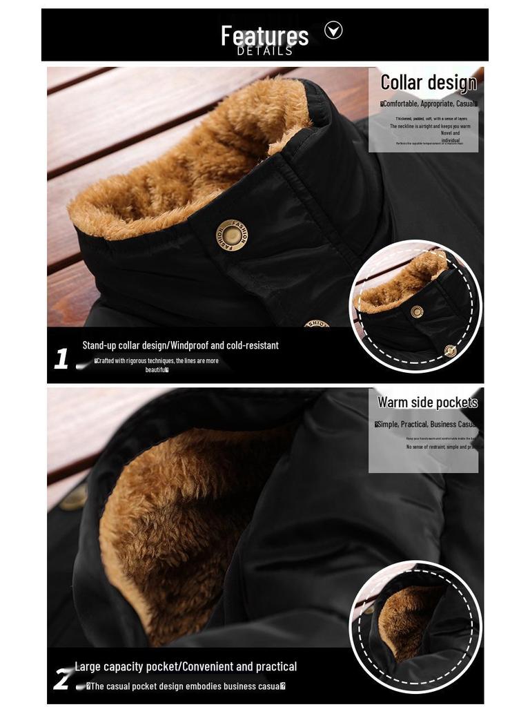 Men's Plus Size Cotton Vest with Velvet Lining - Thick, Trendy, and Casual Sleeveless Design