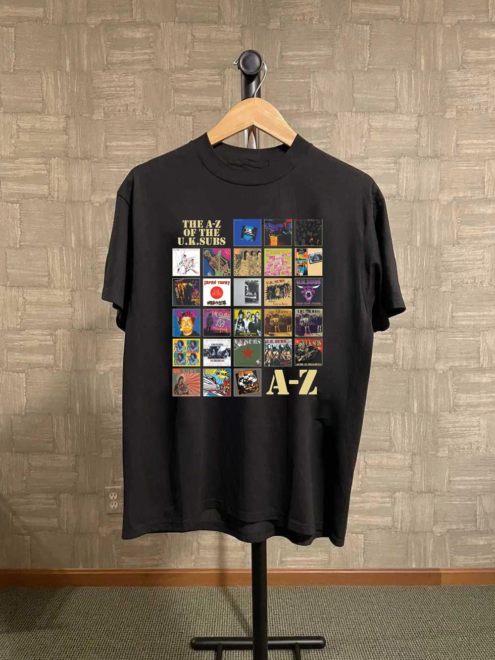 U.K. Subs - The A-Z of The U.K. Subs Black Cotton Shirt S-5XL CL183 M