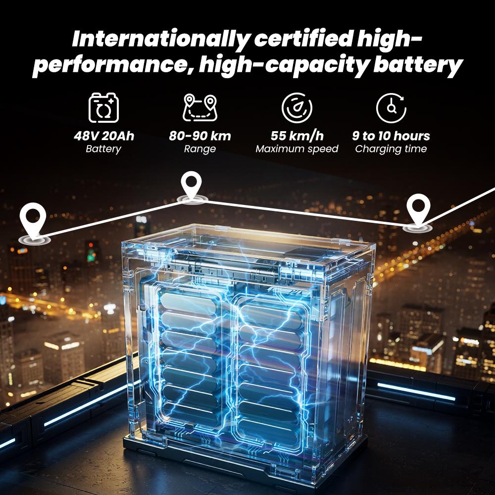 Bicicletă Electrică iScooter Y18 15" Motor de Vârf 2000W Suspensie Completă Motocicletă Electrică pentru Adulți 48V 20AH Cu Deblocare NFC Sarcina Maximă 150Kg