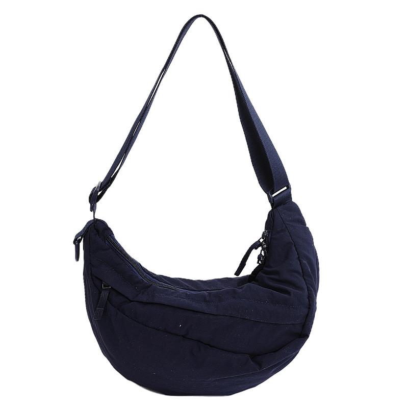 Sac à Bandoulière en Nylon Style Urbain Avec Fermeture Éclair Pour un Usage Quotidien Décontracté