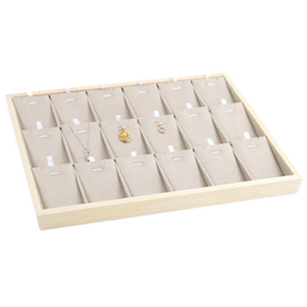 Apricot Wooden Pendant Holder Multiple Styles Jewelry Drawer Inserts Necklace Stand Prop  Bracelet