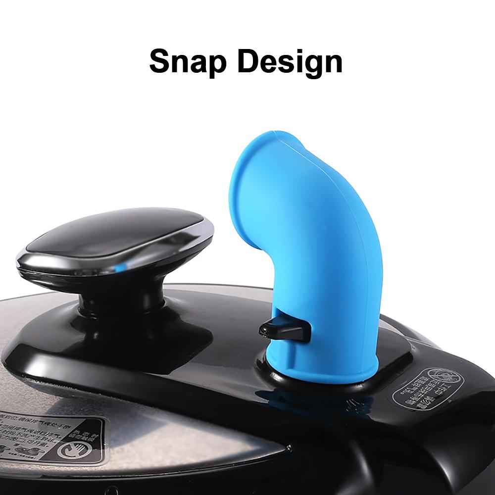Silicone World Pressure Cooker Steam Diverter Release Valve Accessories 360 Rotating Kitchen Instant Pot Silicone Release Pipe
