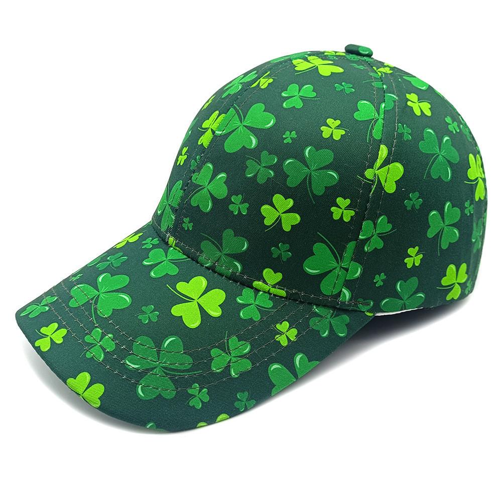 

Geometric Pattern St Patricks Day Hat Sun Protection Adjustable Baseball Cap For All Seasons Style 1