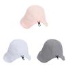 Cotton Striped Sun Hat With Wide Brim For Women Summer Outdoor Sun Protection
