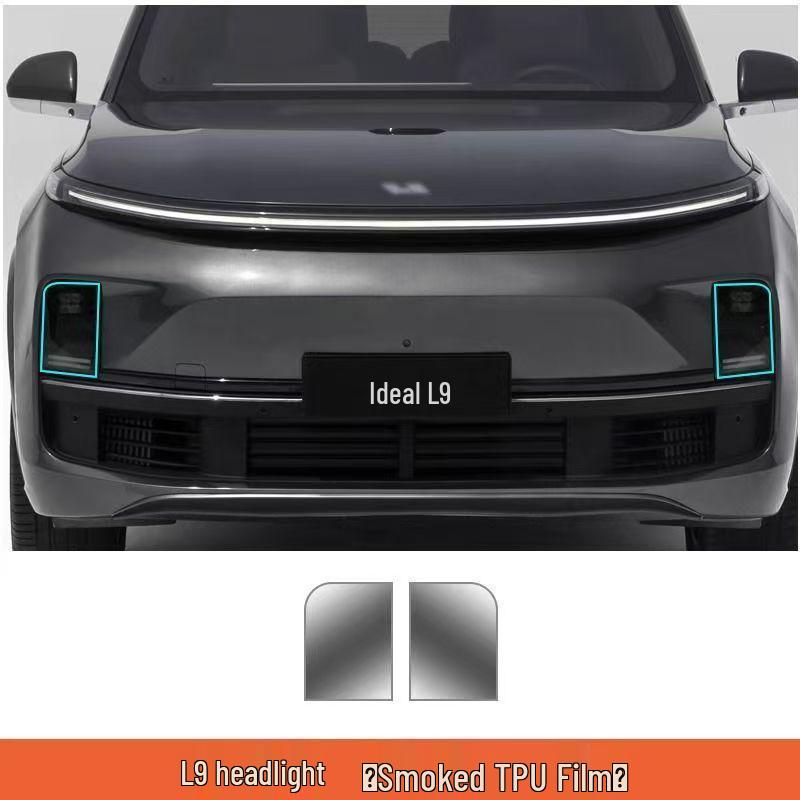 

TPU Scratch-Resistant Color-Changing Light Film for Li Auto L9 L8 L7 Headlights and Taillights Smoked Black Knight Edition